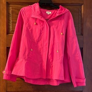 crown & ivy Bright Hot Pink Lightweight Jacket